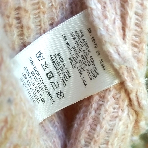 Anthro Sleeping On Snow Cocoon Wool Blend Open Front Sweater Shawl S - Picture 6 of 7